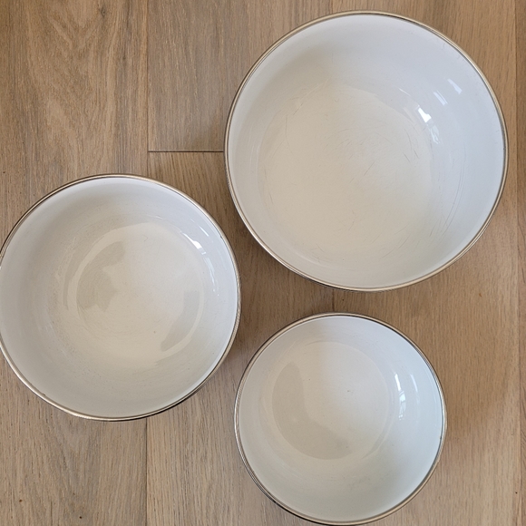 Vintage Kobe Enamel nesting bowls - Picture 2 of 3